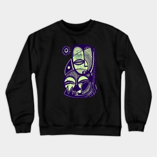 "Nobeel" - Love -  Mother and Child African Symbolic Art Crewneck Sweatshirt